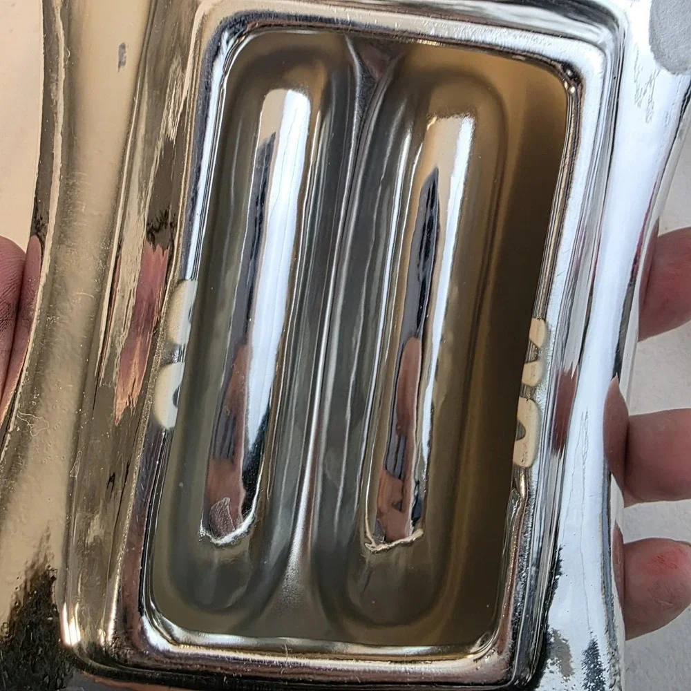 Treasure Craft RARE HTF Art Deco Silver Toaster Cookie Jar. Brave Little Toaster